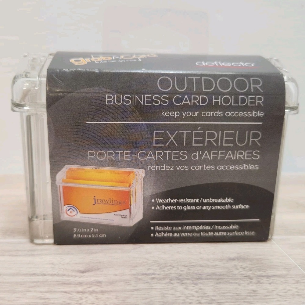 Deflecto Grab A Card Outdoor Business Card Holder For Business Door Or Car‎